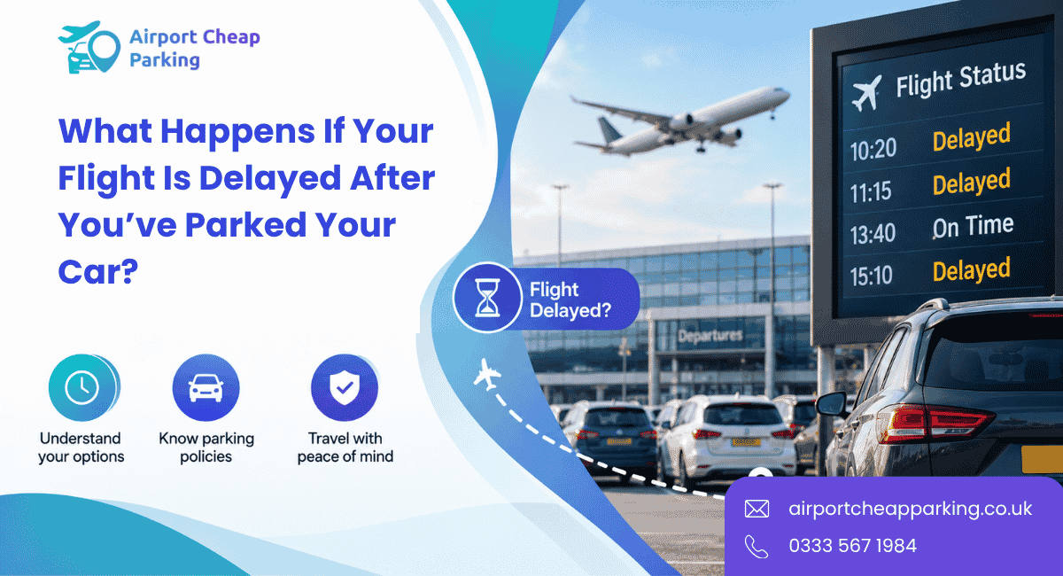 airport parking if flight is delayed