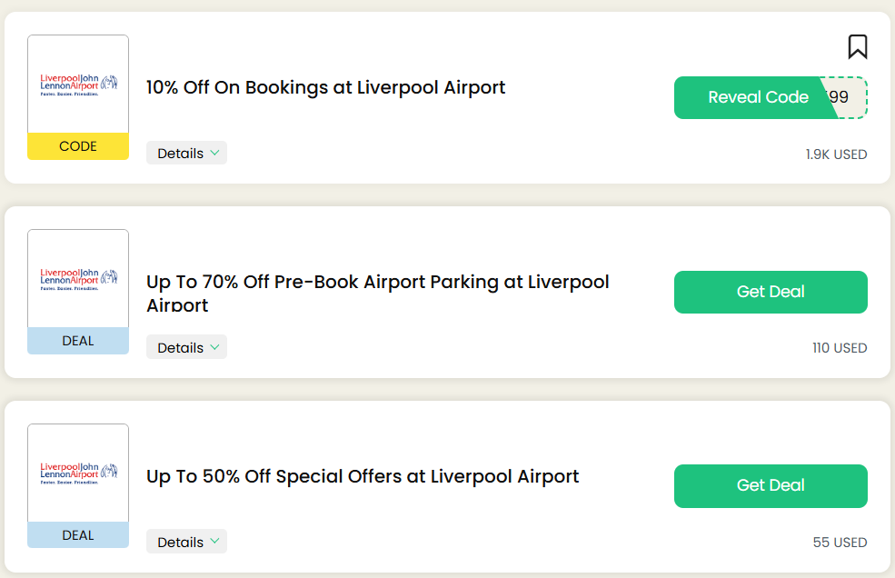 Liverpool Airport Discount Code